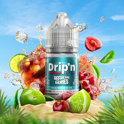 DRIP'N Refresh Series Salt 30mL Canada with tropical soda-inspired flavors and vibrant ingredients.