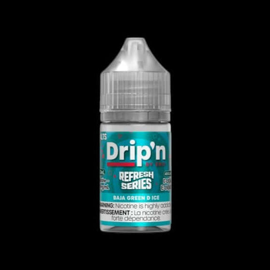 DRIP'N by Envi Refresh Series Salt (30ML) Baja Green D Ice - refreshing salt nic e-liquid from the Refresh Series, available in Hawkesbury, Ottawa, and across Ontario.