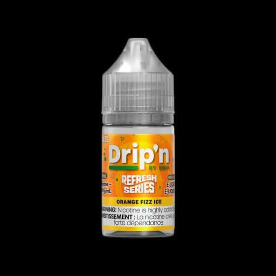DRIP'N by Envi Refresh Series Salt (30ML) Orange Fizz Ice - refreshing salt nic e-liquid from the Refresh Series, available in Hawkesbury, Ottawa, and across Ontario.