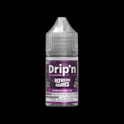 DRIP'N by Envi Refresh Series Salt (30ML) Purple Fizz Ice - refreshing salt nic e-liquid from the Refresh Series, available in Hawkesbury, Ottawa, and across Ontario.