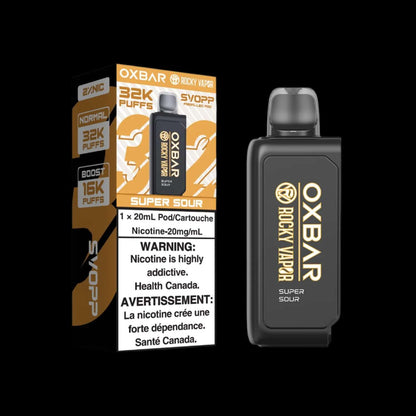 Svopp rocky vapor OXBAR 32K Canada D - flavor-rich disposable vape for everyday satisfaction, available in Hawkesbury, Ottawa, and across Ontario.