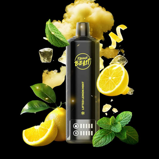 Flavour Beast Beast Bar, Bomb Blue Razz flavour, smooth 3mg nicotine DTL vape with massive vapor output and rich shisha taste, ideal for vapers in Ontario and Quebec.