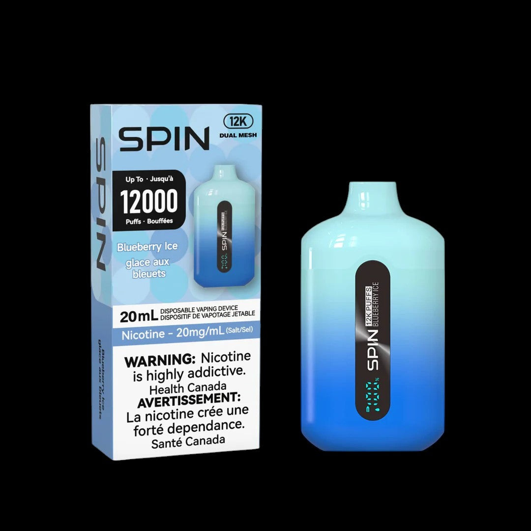 SPIN 12000 Green Apple - rich flavour tones with a refreshing top note, available in Hawkesbury, Ottawa, and across Ontario.