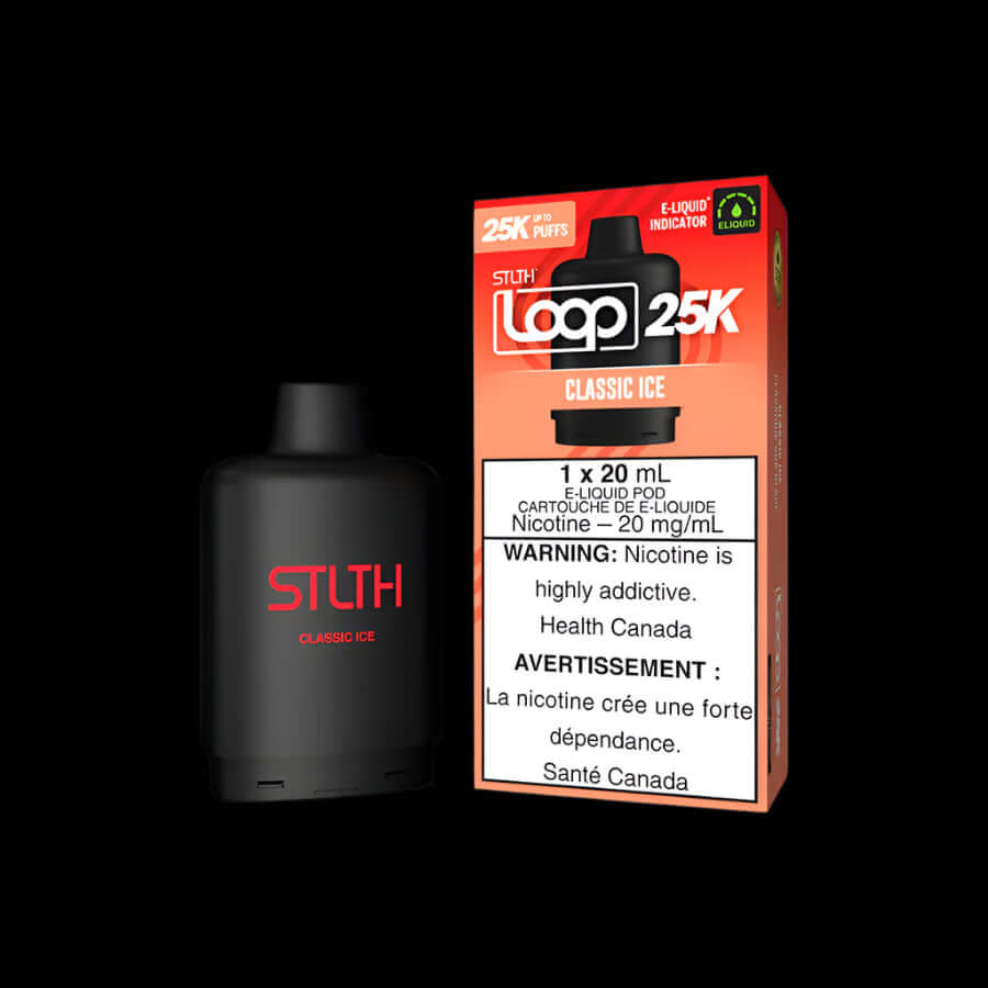 STLTH Loop 25K disposable vape - Cherry Ice - powerful flavor and convenience available in Hawkesbury, Ottawa, and across Ontario.