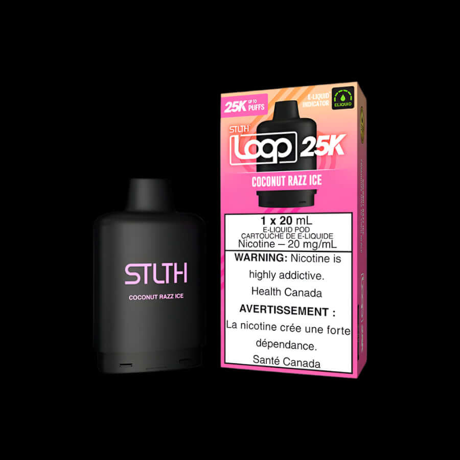 STLTH Loop 25K disposable vape - Route Ice - powerful flavor and convenience available in Hawkesbury, Ottawa, and across Ontario.
