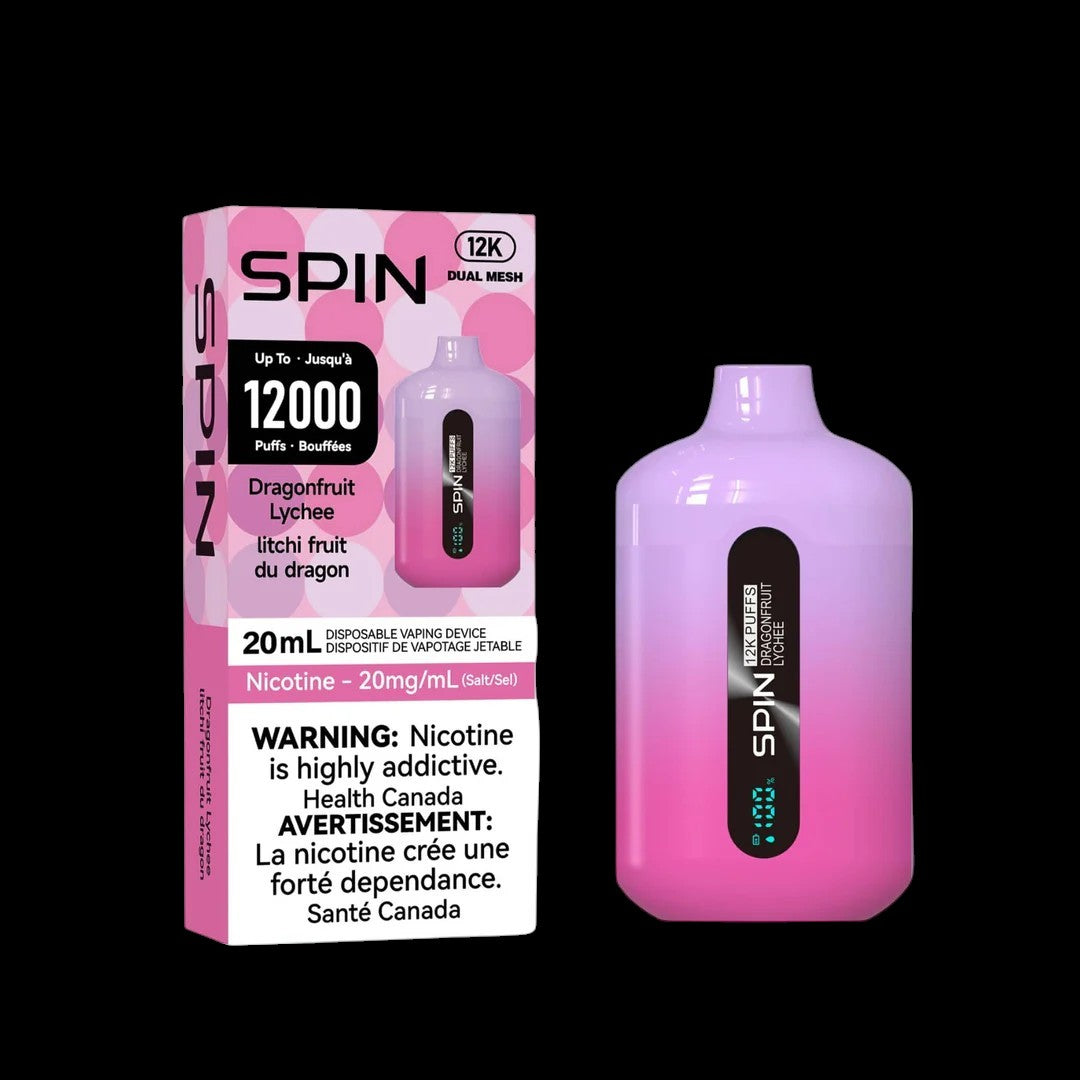 SPIN 12000 Lychee Watermelon Strawberry - flavour so intense, it redefines what 'epic' means, available in Hawkesbury, Ottawa, and across Ontario.