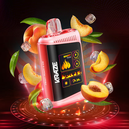 Disposable Vape Flavour: Frizzy Peach G Ice KRAZE HD mega | Supa Vapes - Hawkesbury, Ottawa & Ontario Vape Shop