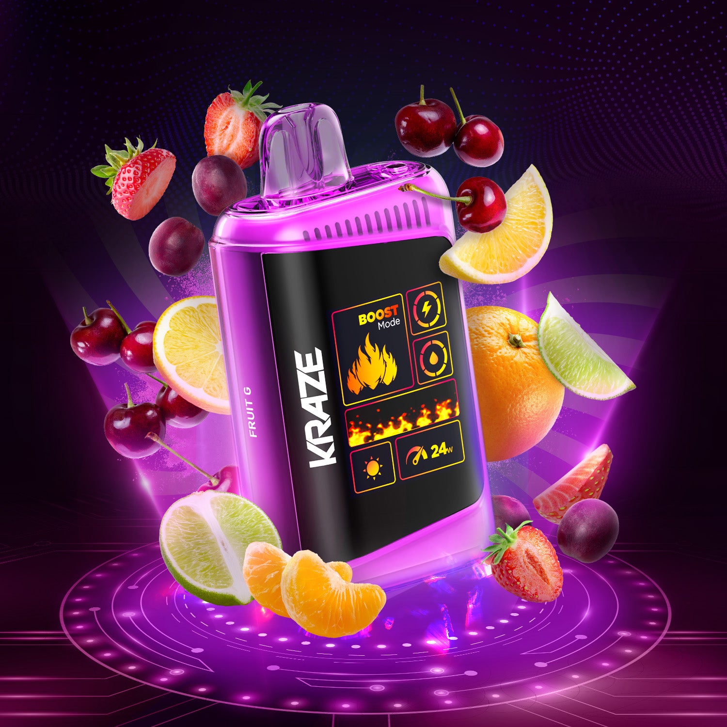 Disposable Vape Flavour: Fruit G KRAZE HD mega | Supa Vapes - Hawkesbury, Ottawa & Ontario Vape Shop