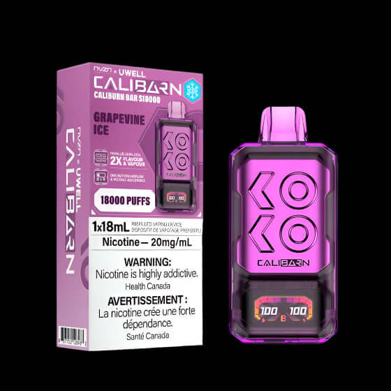 Nvzn caliburn bar 18K Watermelon Splash Ice - flavor-packed disposable vape available in Hawkesbury, Ottawa, and across Ontario.