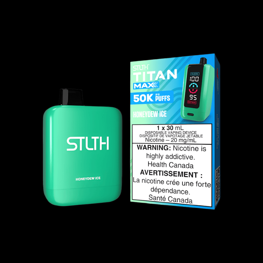 STLTH Titan MAX 50K disposable vape - Honeydew Ice - long-lasting and flavorful available in Hawkesbury, Ottawa, and across Ontario.