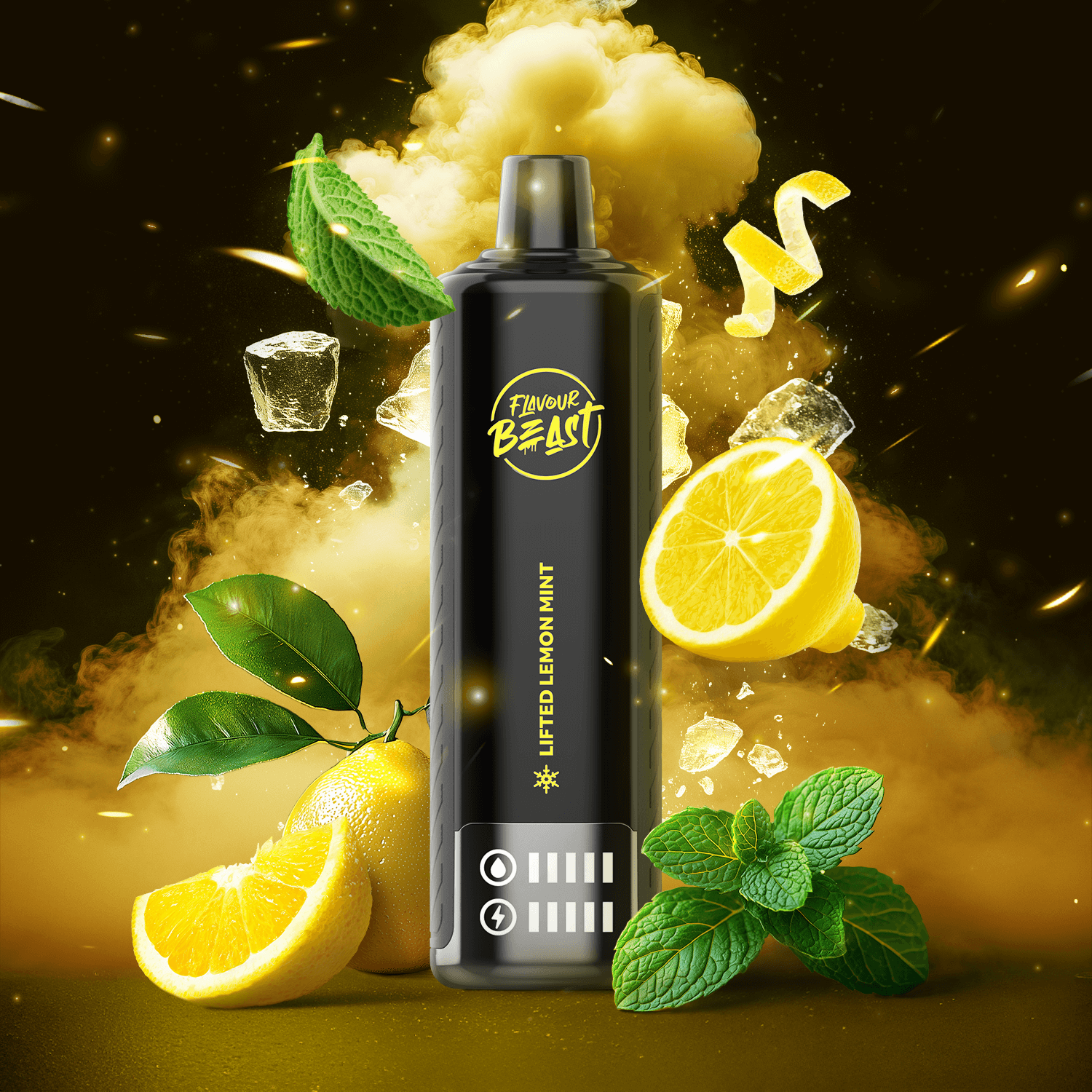 Flavour Beast Beast Bar - Lifted Lemon Mint - flavor-packed disposable vape available in Hawkesbury, Ottawa, and across Ontario.
