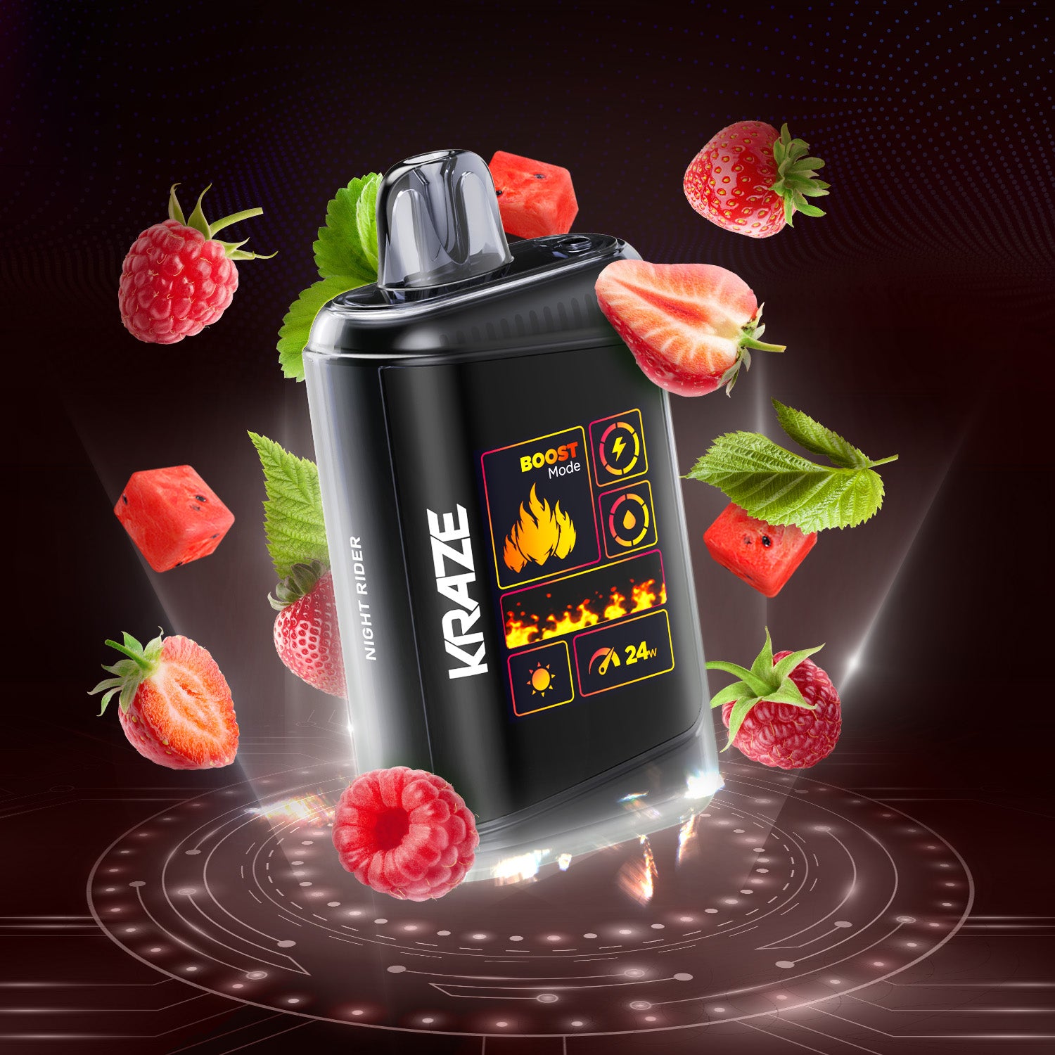 Disposable Vape Flavour: Night Rider KRAZE HD mega | Supa Vapes - Hawkesbury, Ottawa & Ontario Vape Shop