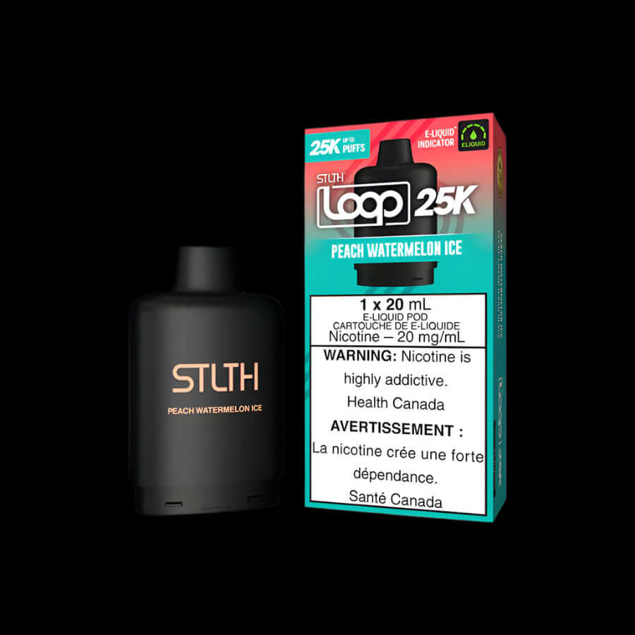 STLTH Loop 25K disposable vape - Strawnana Orange - powerful flavor and convenience available in Hawkesbury, Ottawa, and across Ontario.