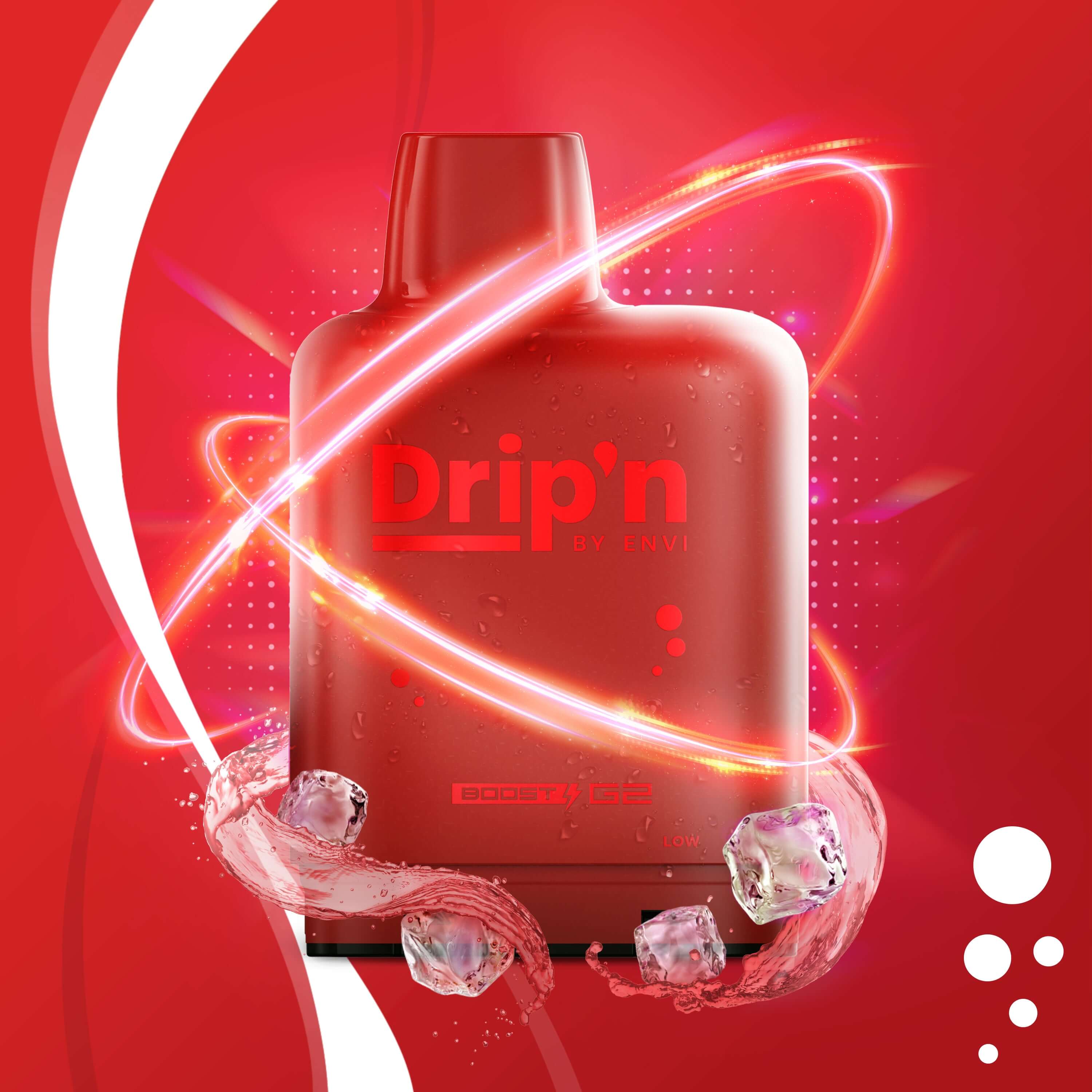 DRIP'N Level X Boost 25K, Electric Fruit Blast flavour, bold fruity vape, premium pod system, ideal for Ontario and Quebec vapers.