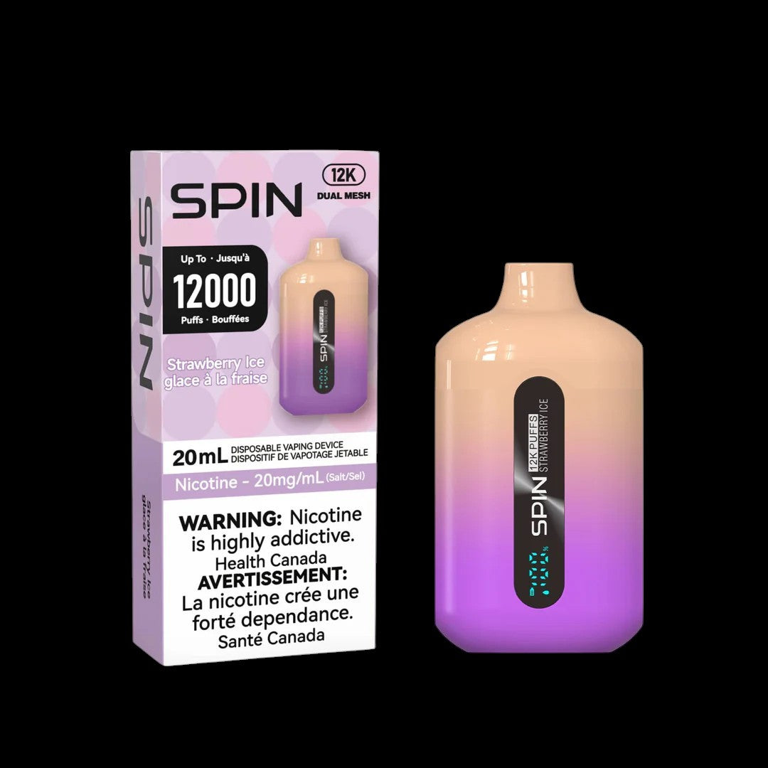 SPIN 12000 Watermelon Ice - engineered for punchy taste and lasting smoothness, available in Hawkesbury, Ottawa, and across Ontario.