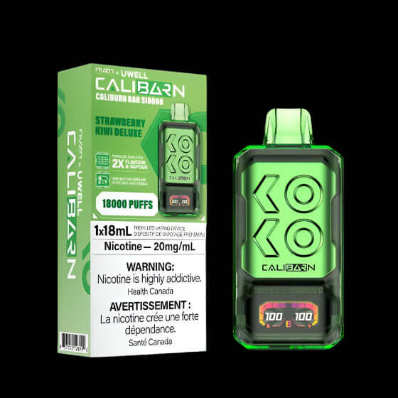 Nvzn caliburn bar 18K White G Ice - flavor-packed disposable vape available in Hawkesbury, Ottawa, and across Ontario.
