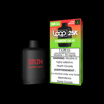 STLTH Loop 25K disposable vape - Peach Blue Razz Ice - powerful flavor and convenience available in Hawkesbury, Ottawa, and across Ontario.