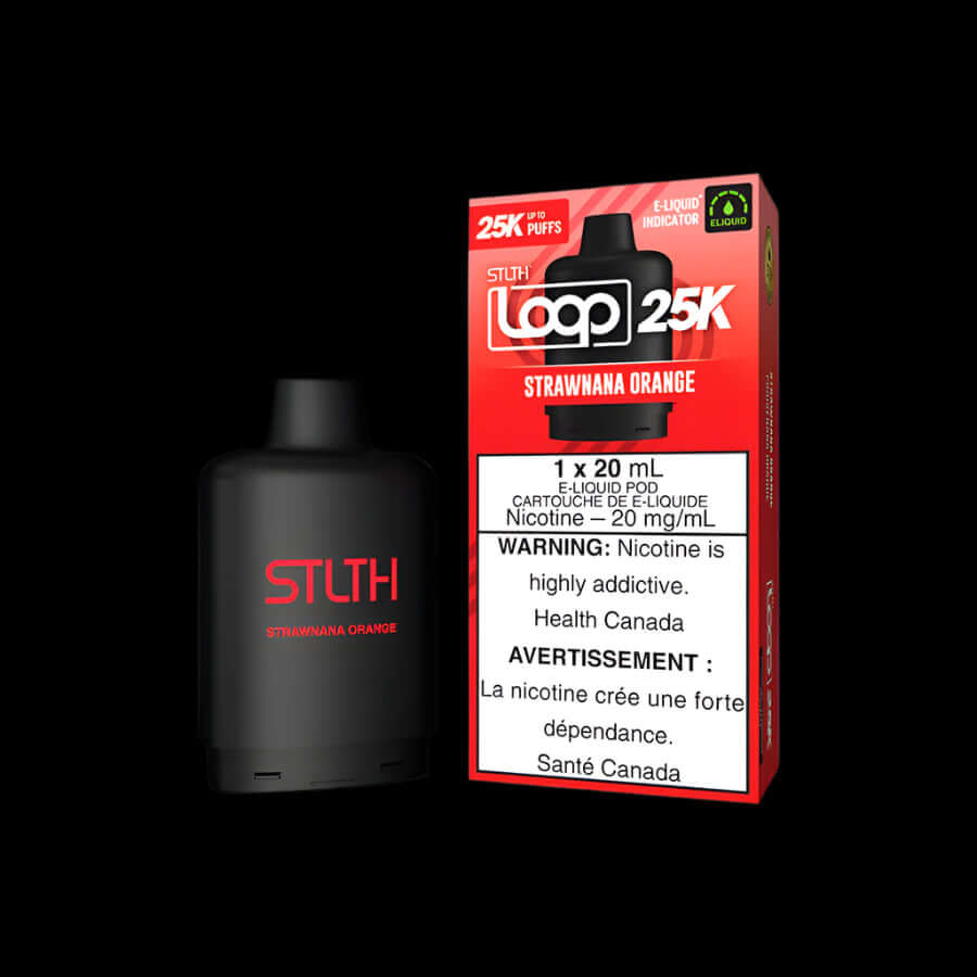 STLTH Loop 25K disposable vape - Peach Watermelon Ice - powerful flavor and convenience available in Hawkesbury, Ottawa, and across Ontario.