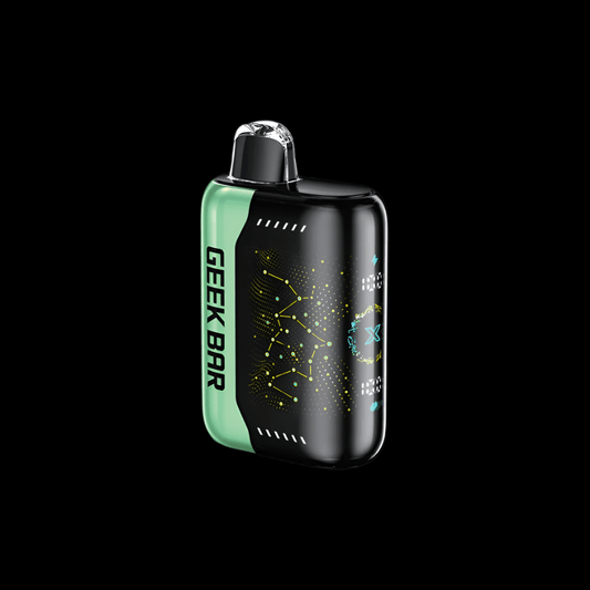 Geek Bar Pulse X 25K Disposable Vape, Apple Kiwi Ice flavour, up to 25,000 puffs, adjustable airflow, dual mesh coils, fast USB-C charging, premium vaping device for Ontario and Quebec.