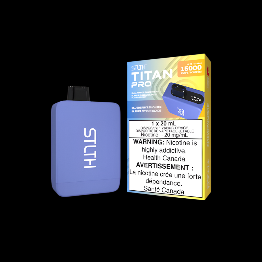 STLTH titan pro Blueberry Lemon Ice - premium vape ejuice with bold flavour profiles, available in Hawkesbury, Ottawa, and across Ontario.