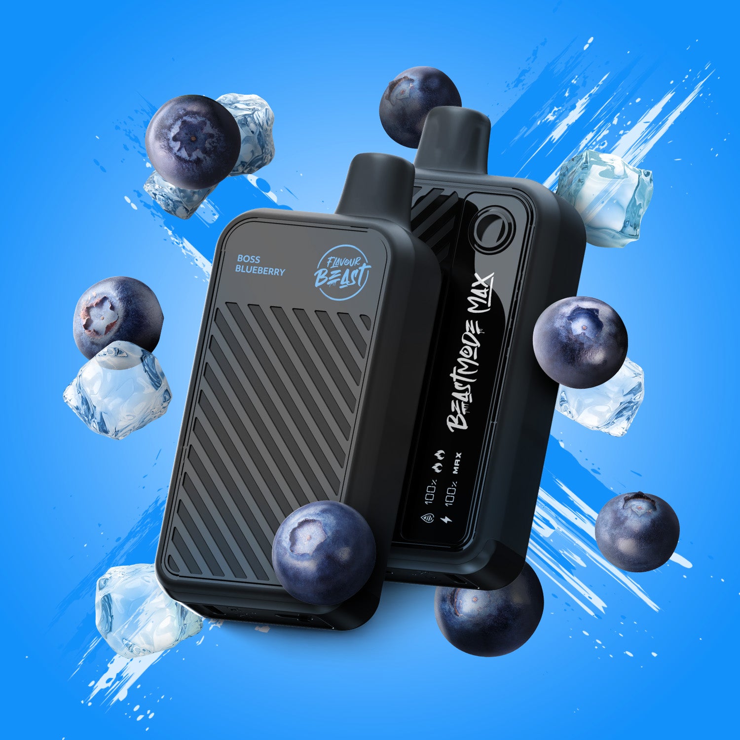 Flavour Beast Beast Mode MAX, Super Spearmint flavour, intense vaping experience with rechargeable battery, perfect for Ontario and Quebec customers seeking ultimate satisfaction.