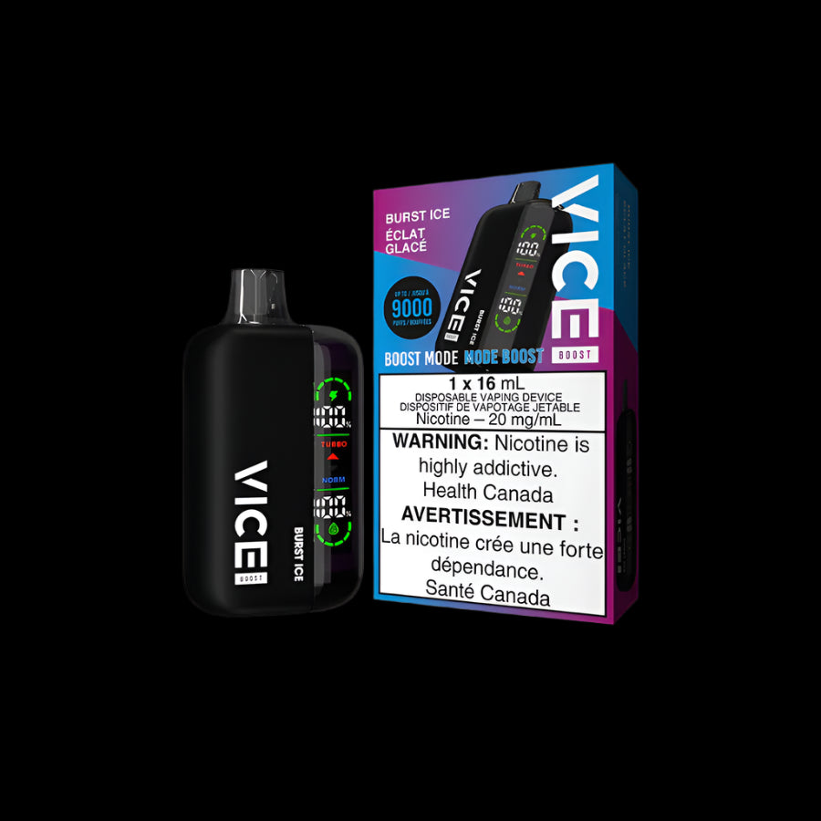 Disposable Vape Flavours: Burst Ice VICE boost | Supa Vapes - Hawkesbury, Ottawa & Ontario Vape Shop