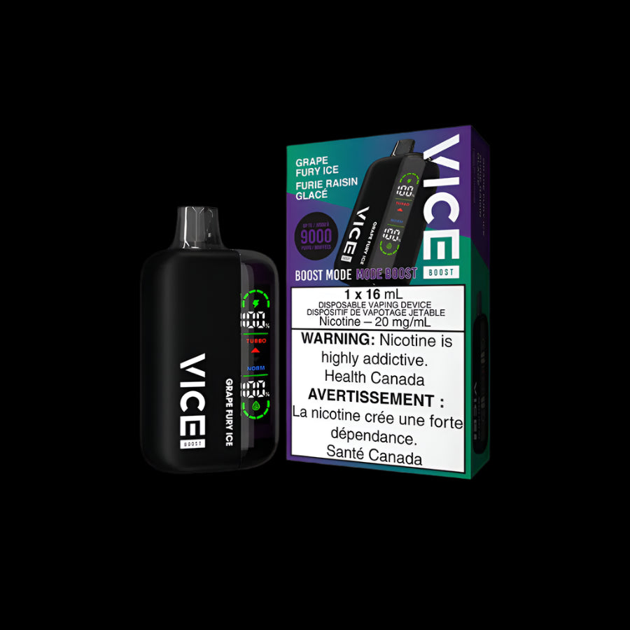 Disposable Vape Flavours: Burst Ice VICE boost | Supa Vapes - Hawkesbury, Ottawa & Ontario Vape Shop