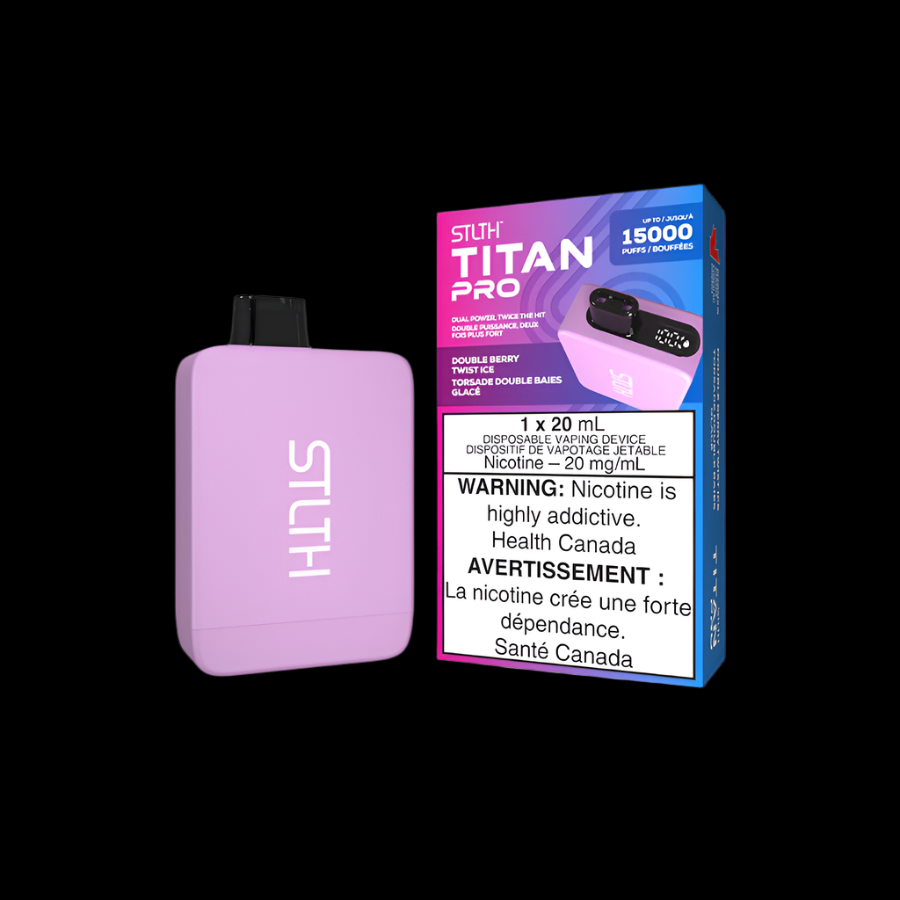 STLTH titan pro Double Berry Twist Ice - premium vape ejuice with bold flavour profiles, available in Hawkesbury, Ottawa, and across Ontario.