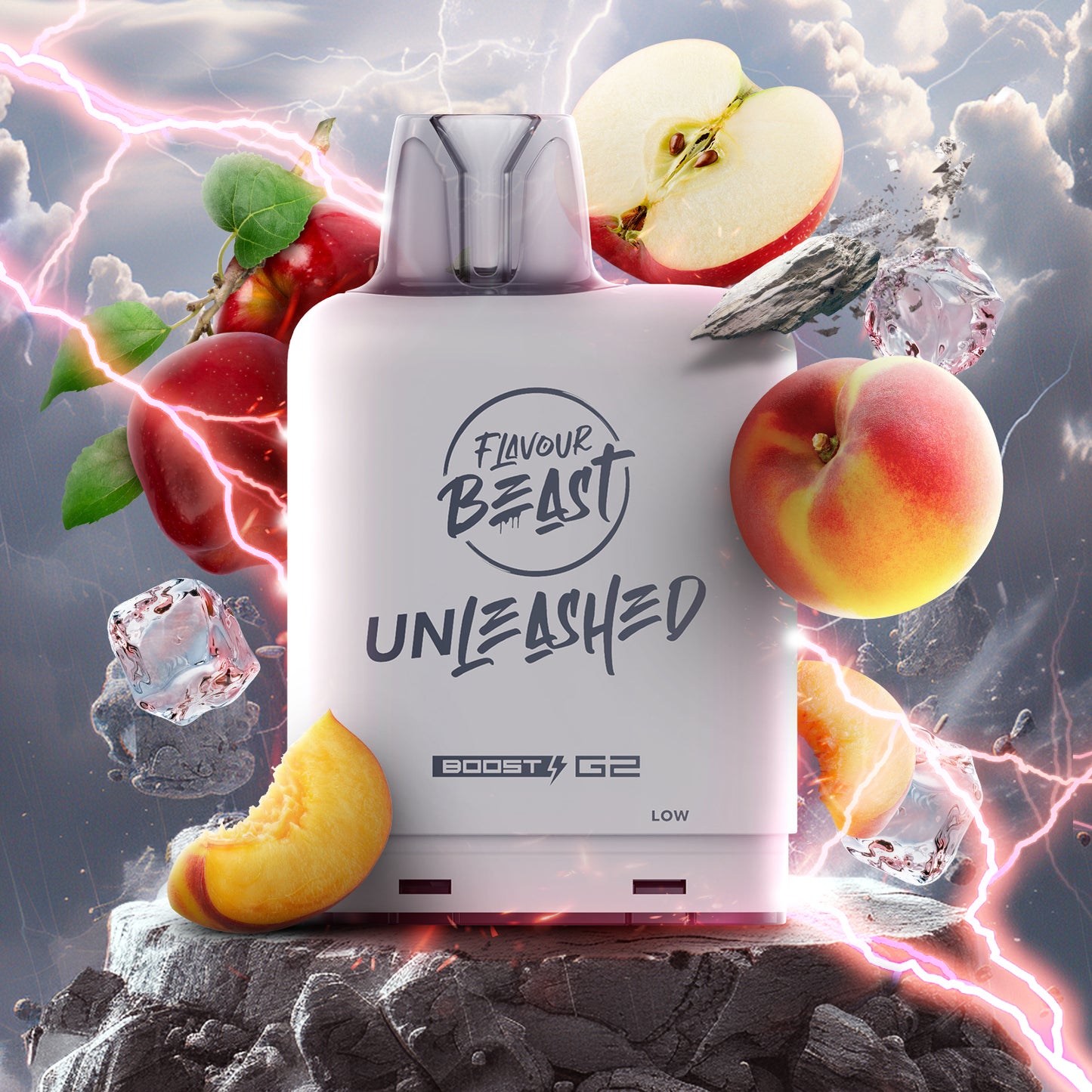 Flavour Beast level X unleashed boost Epic Lychee - high-capacity Level X Unleashed Boost vape with epic flavour blends, available in Hawkesbury, Ottawa, and across Ontario.