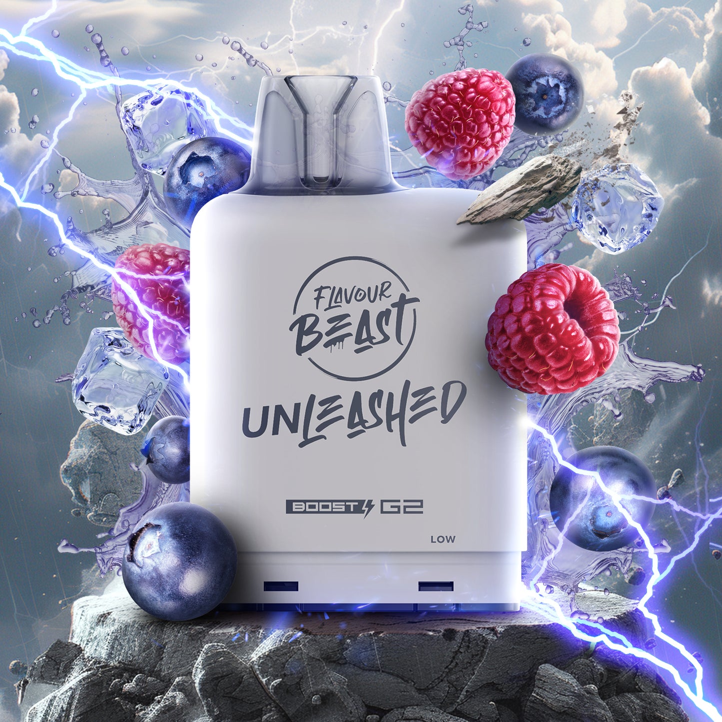 Flavour Beast level X unleashed boost Epic Peppermint Ice - high-capacity Level X Unleashed Boost vape with epic flavour blends, available in Hawkesbury, Ottawa, and across Ontario.