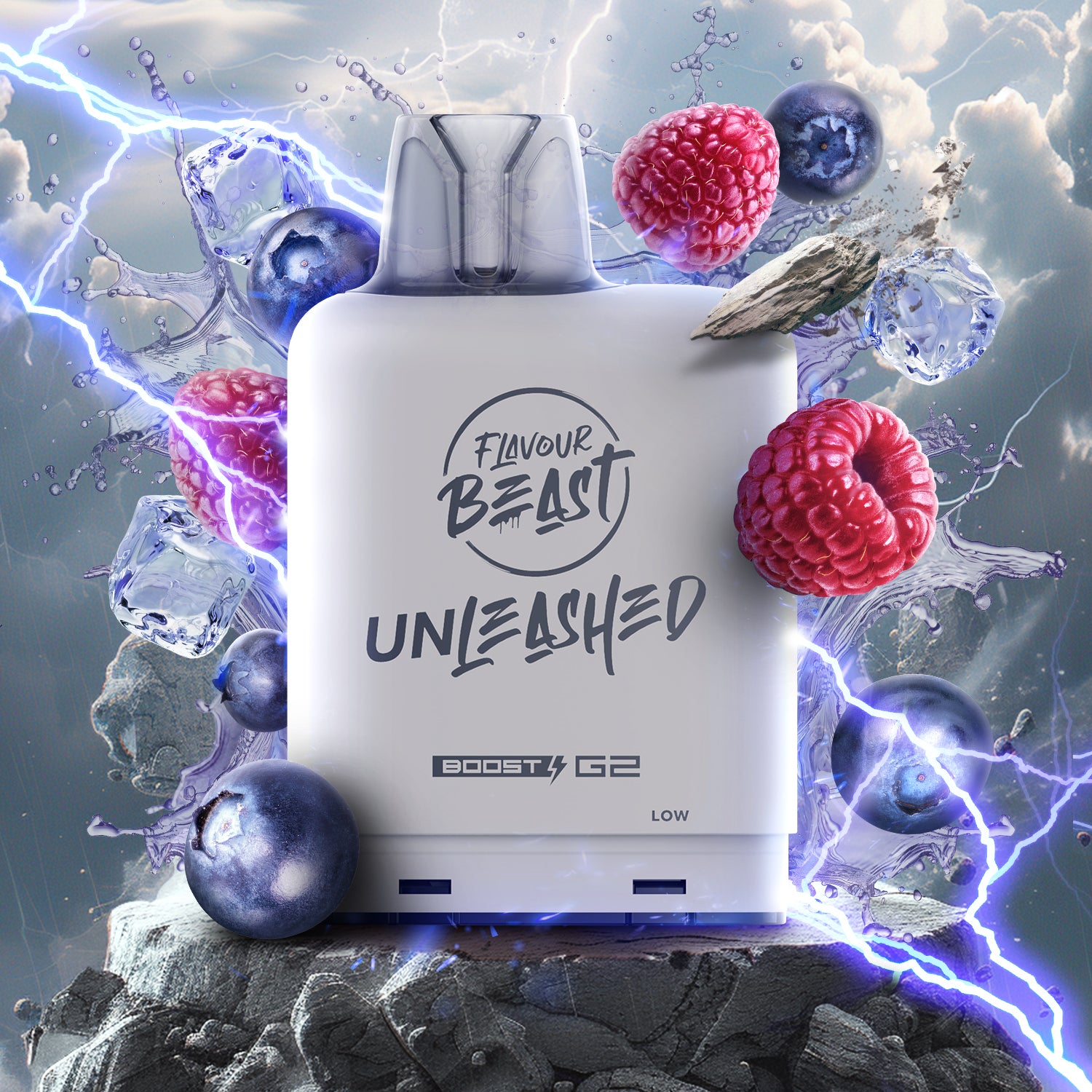 Flavour Beast level X unleashed boost Epic Peppermint Ice - high-capacity Level X Unleashed Boost vape with epic flavour blends, available in Hawkesbury, Ottawa, and across Ontario.