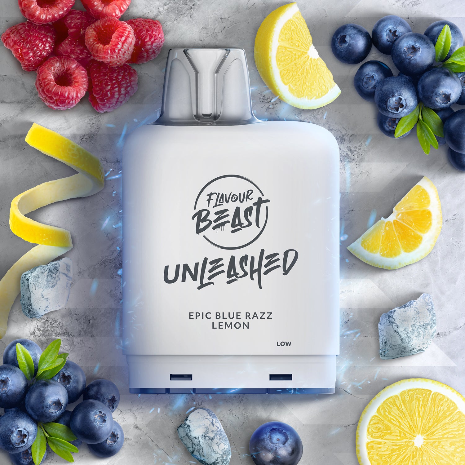 Flavour Beast level X unleashed boost Epic Berry Lightning - high-capacity Level X Unleashed Boost vape with epic flavour blends, available in Hawkesbury, Ottawa, and across Ontario.