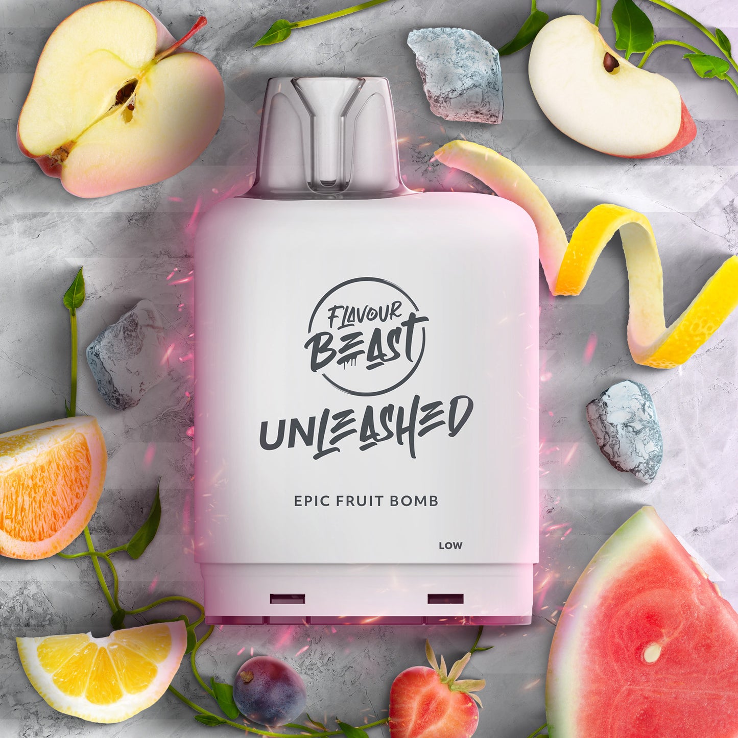 Flavour Beast level X unleashed boost Epic Berry Swirl Ice - high-capacity Level X Unleashed Boost vape with epic flavour blends, available in Hawkesbury, Ottawa, and across Ontario.