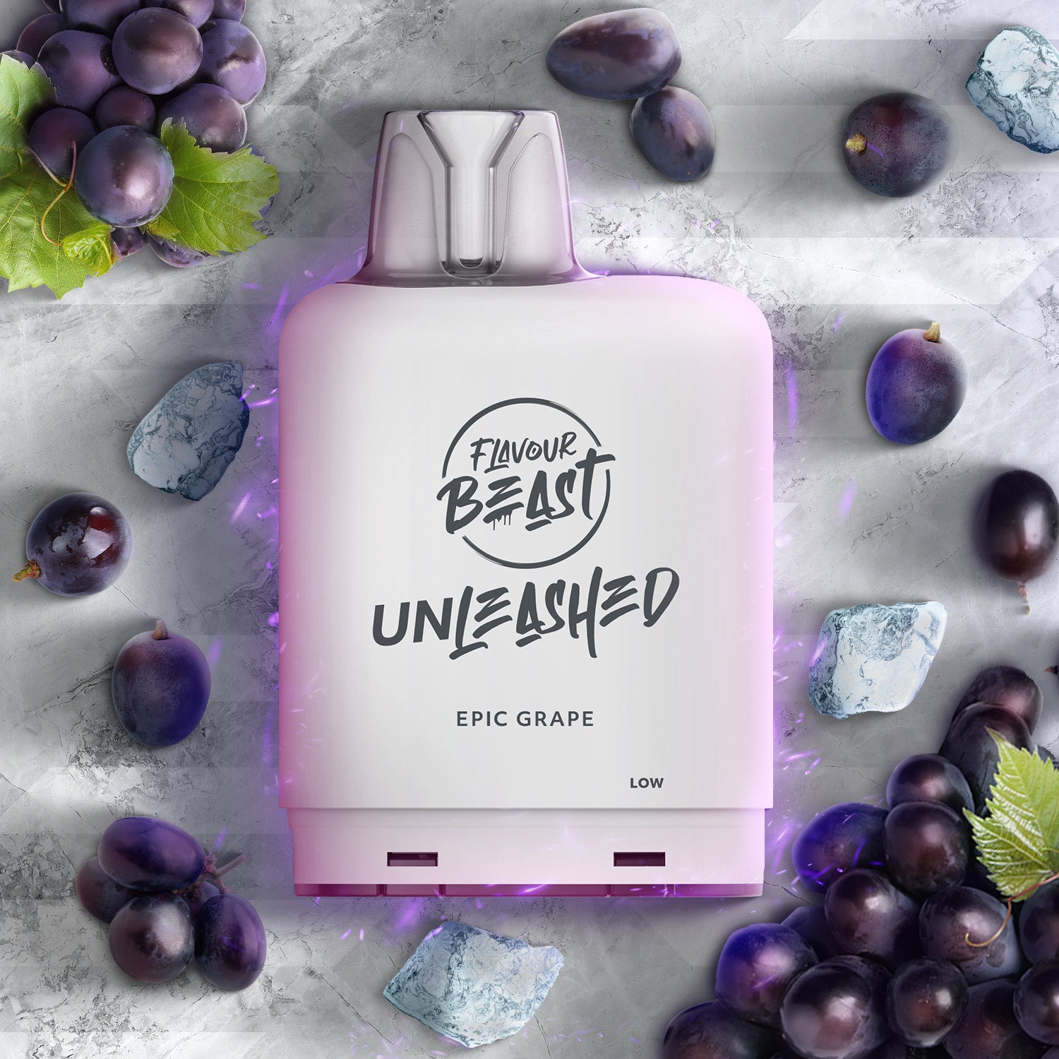 Flavour Beast level X unleashed boost Epic Blue Razz Ice - high-capacity Level X Unleashed Boost vape with epic flavour blends, available in Hawkesbury, Ottawa, and across Ontario.