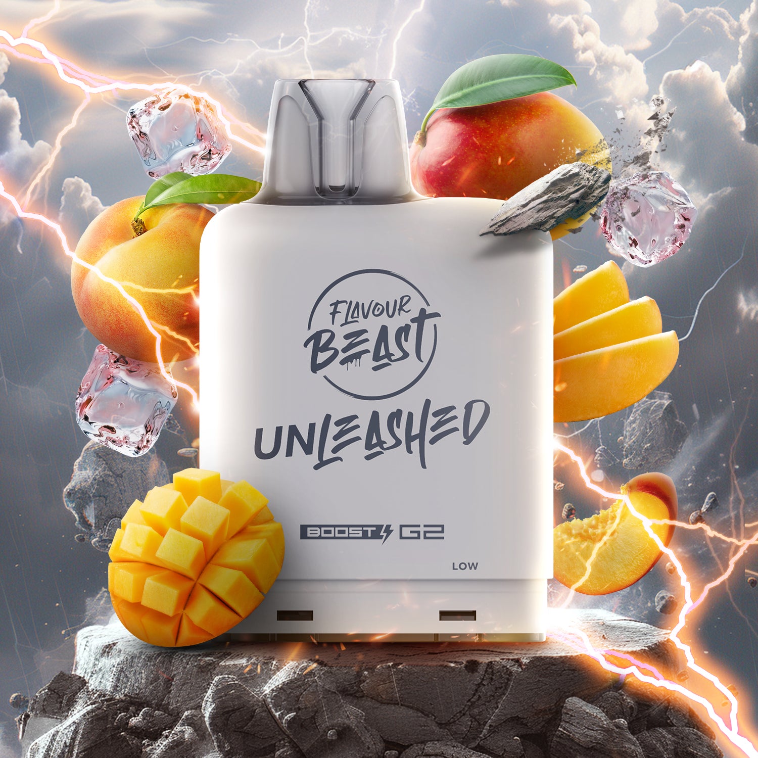 Flavour Beast level X unleashed boost Epic Strawberry - high-capacity Level X Unleashed Boost vape with epic flavour blends, available in Hawkesbury, Ottawa, and across Ontario.