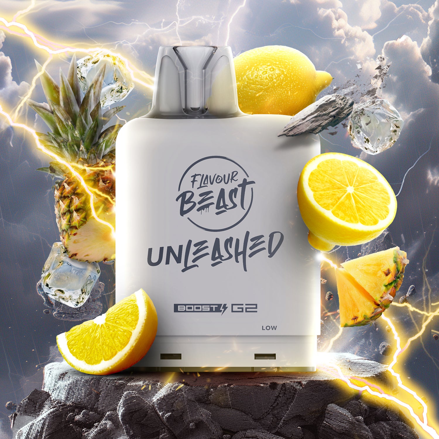 Flavour Beast level X unleashed boost Epic Strawberry Watermelon Ice - high-capacity Level X Unleashed Boost vape with epic flavour blends, available in Hawkesbury, Ottawa, and across Ontario.