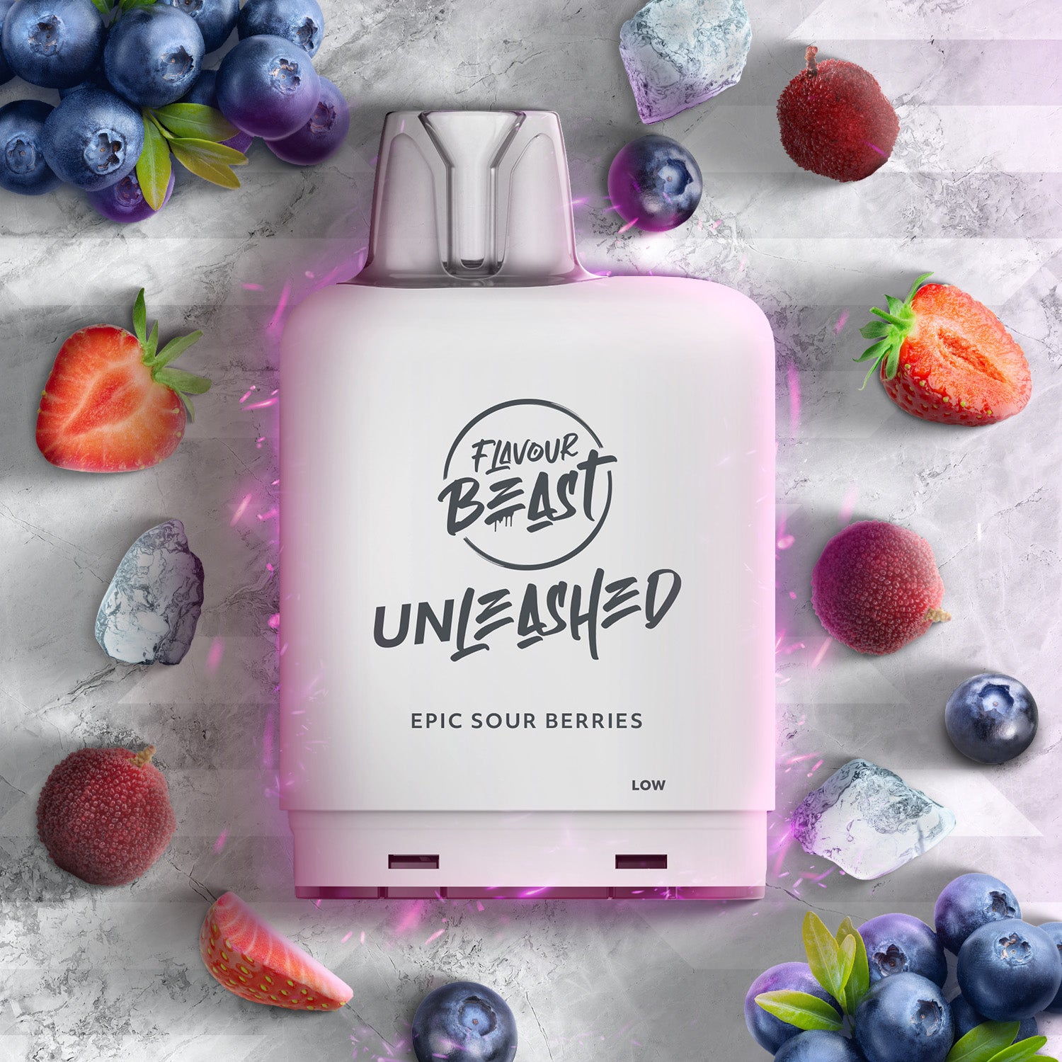 Flavour Beast level X unleashed boost Epic Fruit Bomb Ice - high-capacity Level X Unleashed Boost vape with epic flavour blends, available in Hawkesbury, Ottawa, and across Ontario.
