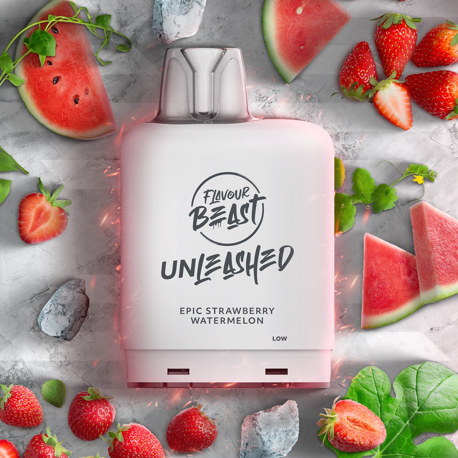 Flavour Beast level X unleashed boost Epic Fruit Fusion - high-capacity Level X Unleashed Boost vape with epic flavour blends, available in Hawkesbury, Ottawa, and across Ontario.