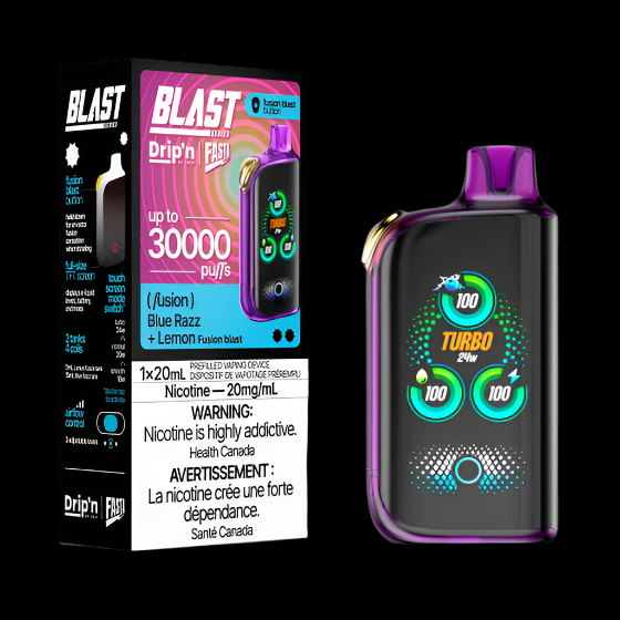 DRIP'N vape fasta blast 30K Spearmint Blast Ice – premium disposable vape pod with icy ejuice flavor, popular in Hawkesbury, Ottawa, and across Ontario.