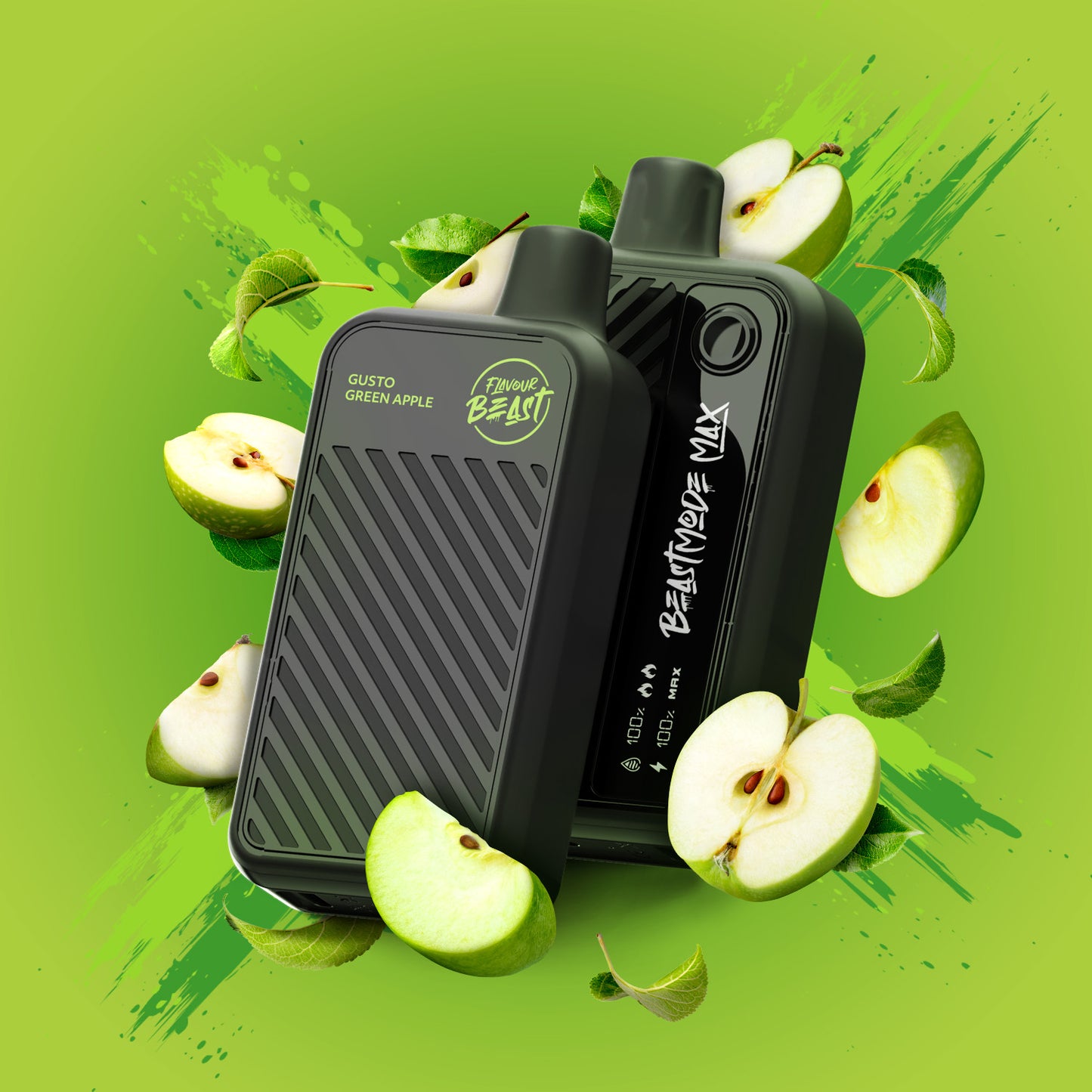 Flavour Beast beast mode MAX Gusto Green Apple - Beast Mode MAX disposable vape with powerful flavour and performance, available in Hawkesbury, Ottawa, and across Ontario.
