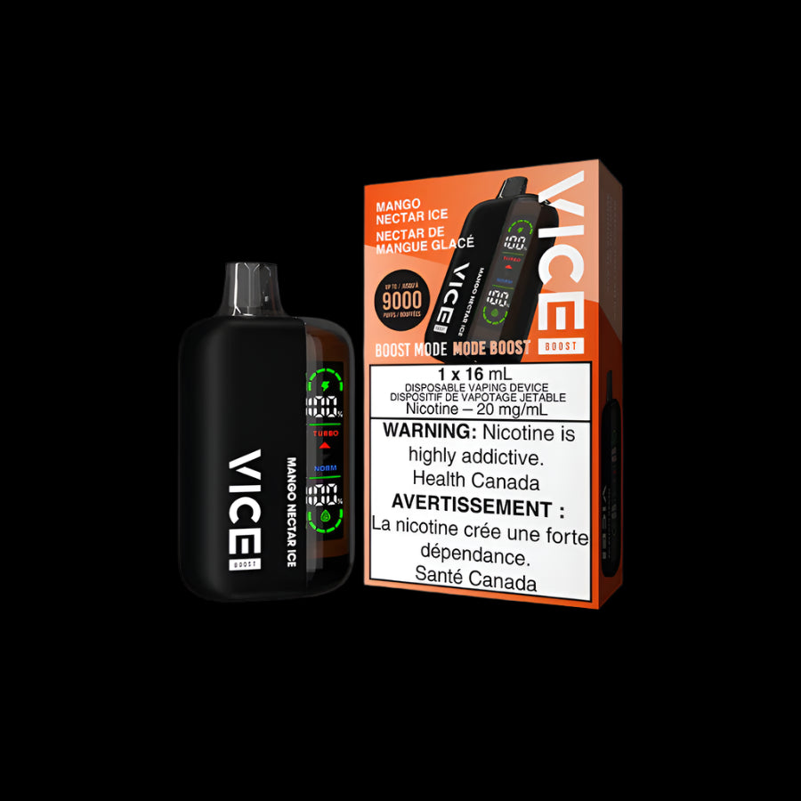 Disposable Vape Flavours: Mango Nectar Ice VICE boost | Supa Vapes - Hawkesbury, Ottawa & Ontario Vape Shop