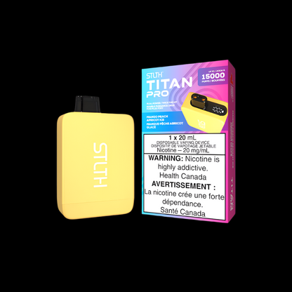STLTH titan pro Mango Peach Apricot Ice - premium vape ejuice with bold flavour profiles, available in Hawkesbury, Ottawa, and across Ontario.