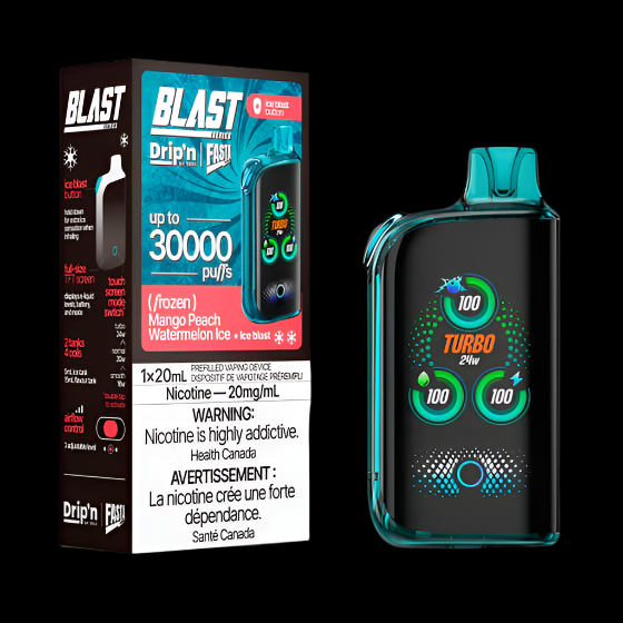 DRIP'N vape fasta blast 30K (Fusion) Pineapple + Coconut – premium disposable vape pod with icy ejuice flavor, popular in Hawkesbury, Ottawa, and across Ontario.