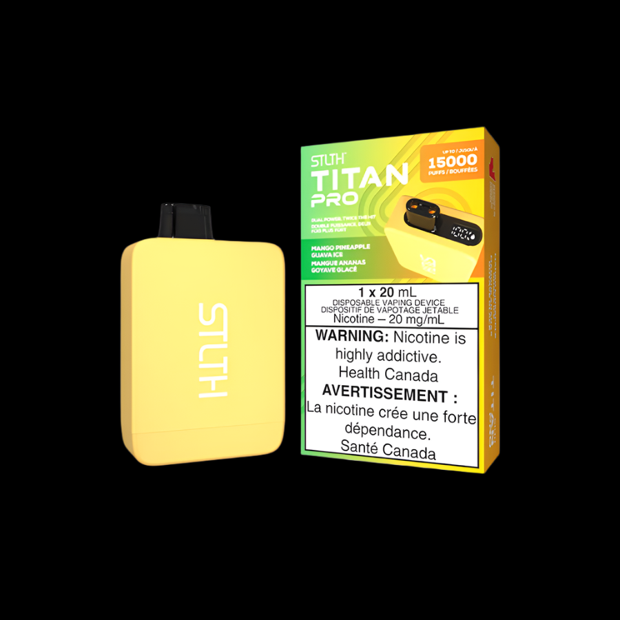 STLTH titan pro Mango Pineapple Guava Ice - premium vape ejuice with bold flavour profiles, available in Hawkesbury, Ottawa, and across Ontario.