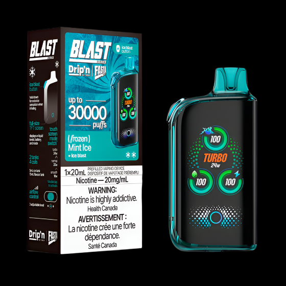 DRIP'N vape fasta blast 30K (Fusion) Red Classic Ice + Cherry – premium disposable vape pod with icy ejuice flavor, popular in Hawkesbury, Ottawa, and across Ontario.