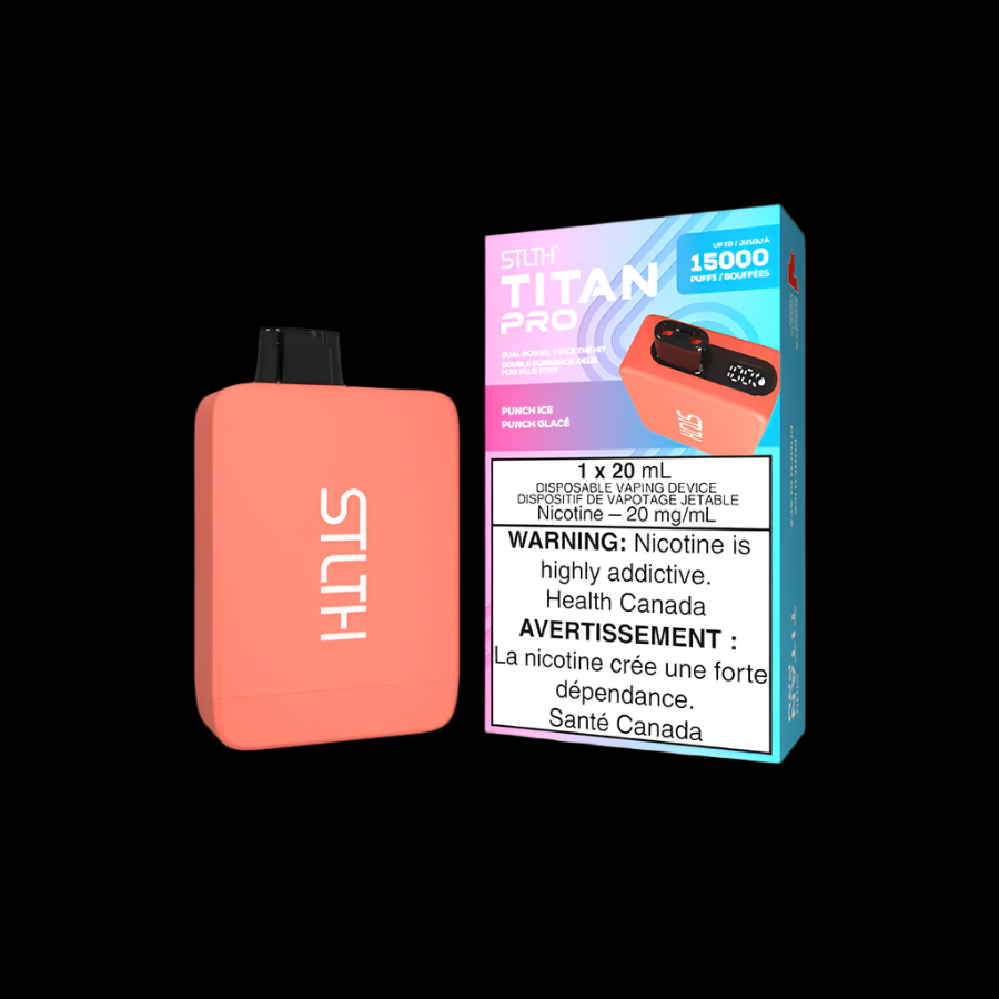 STLTH titan pro Punch Ice - premium vape ejuice with bold flavour profiles, available in Hawkesbury, Ottawa, and across Ontario.