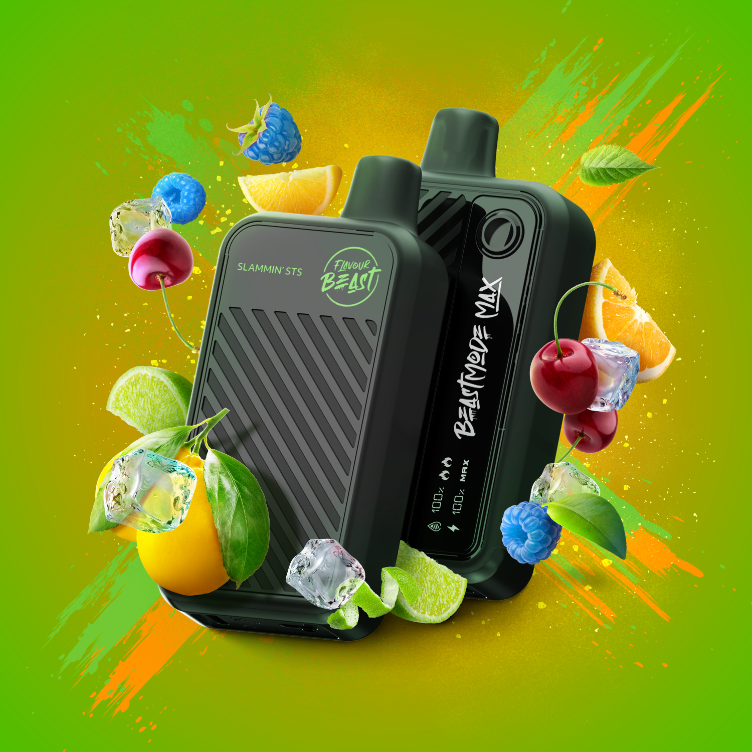 Flavour Beast Beast Mode MAX, Savage Strawberry Watermelon flavour, intense vapour and premium performance, ideal for Ontario and Quebec vape enthusiasts.