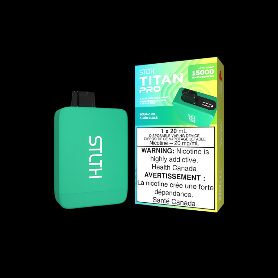 STLTH titan pro Sour C Ice - premium vape ejuice with bold flavour profiles, available in Hawkesbury, Ottawa, and across Ontario.
