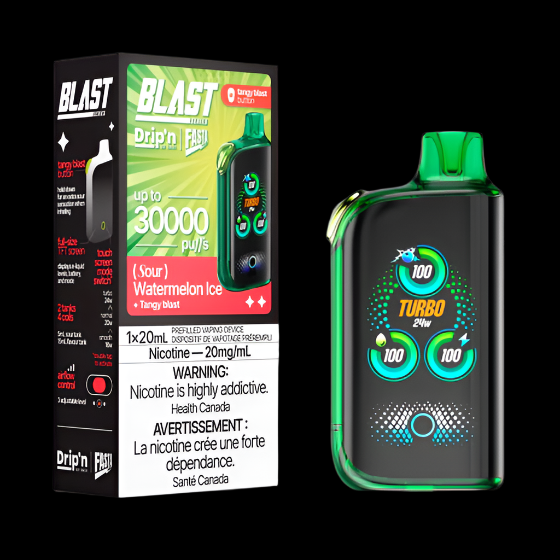DRIP'N vape fasta blast 30K Red Classic Ice – premium disposable vape pod with icy ejuice flavor, popular in Hawkesbury, Ottawa, and across Ontario.