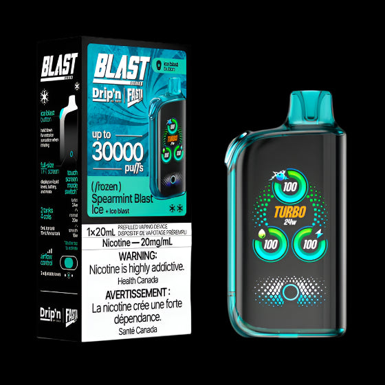 DRIP'N vape fasta blast 30K Watermelon Ice – premium disposable vape pod with icy ejuice flavor, popular in Hawkesbury, Ottawa, and across Ontario.